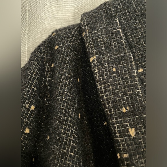 Vintage 1950’s Lilli Ann Flecked Polka Dot Tweed Swing Coat - Picture 9 of 12